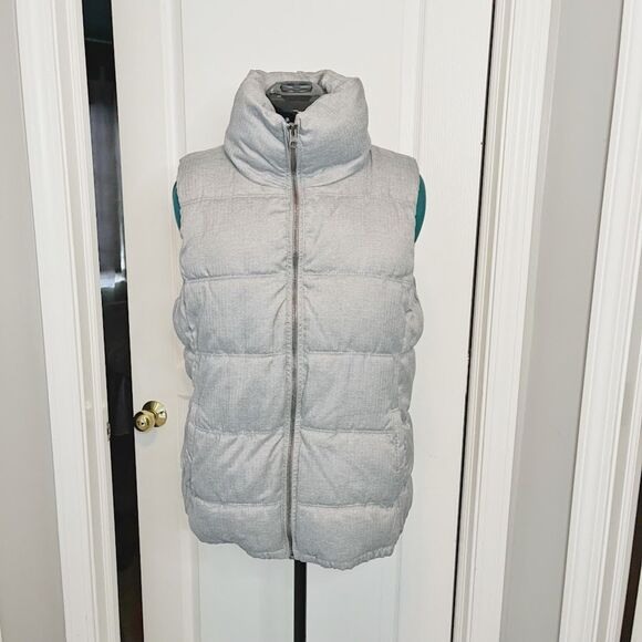 Old Navy Mock Neck Full Zip Quilted Puffer Fleece Lined Pocket Sleeveless Vest - Picture 7 of 11